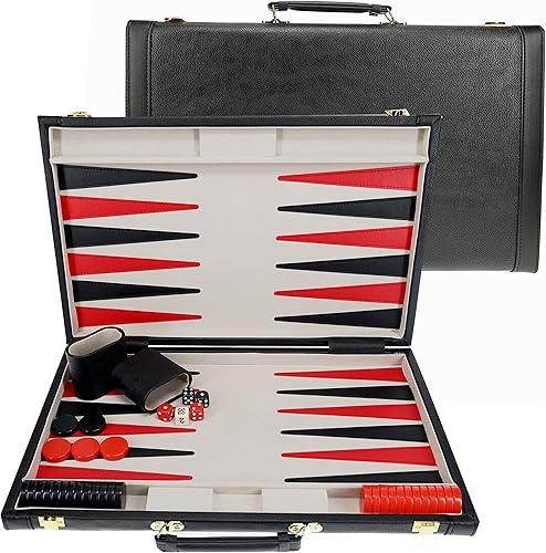 WE Games Elegant Black Leatherette — 22"