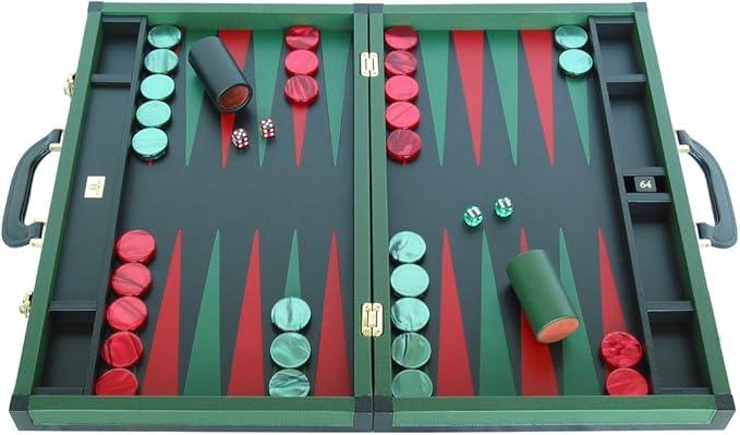 Leather Backgammon Set - 23"
