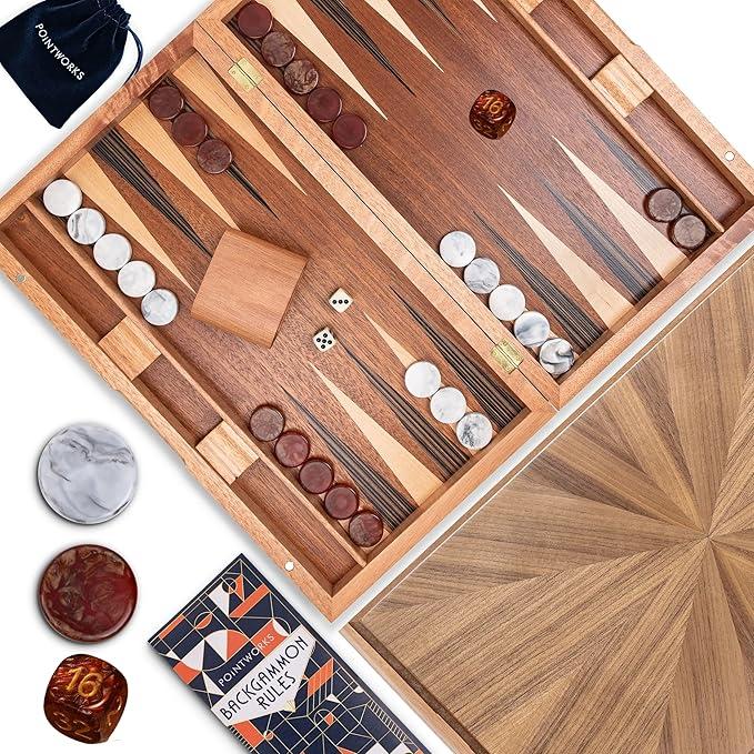 Backgammon Sets for Adults - 17"