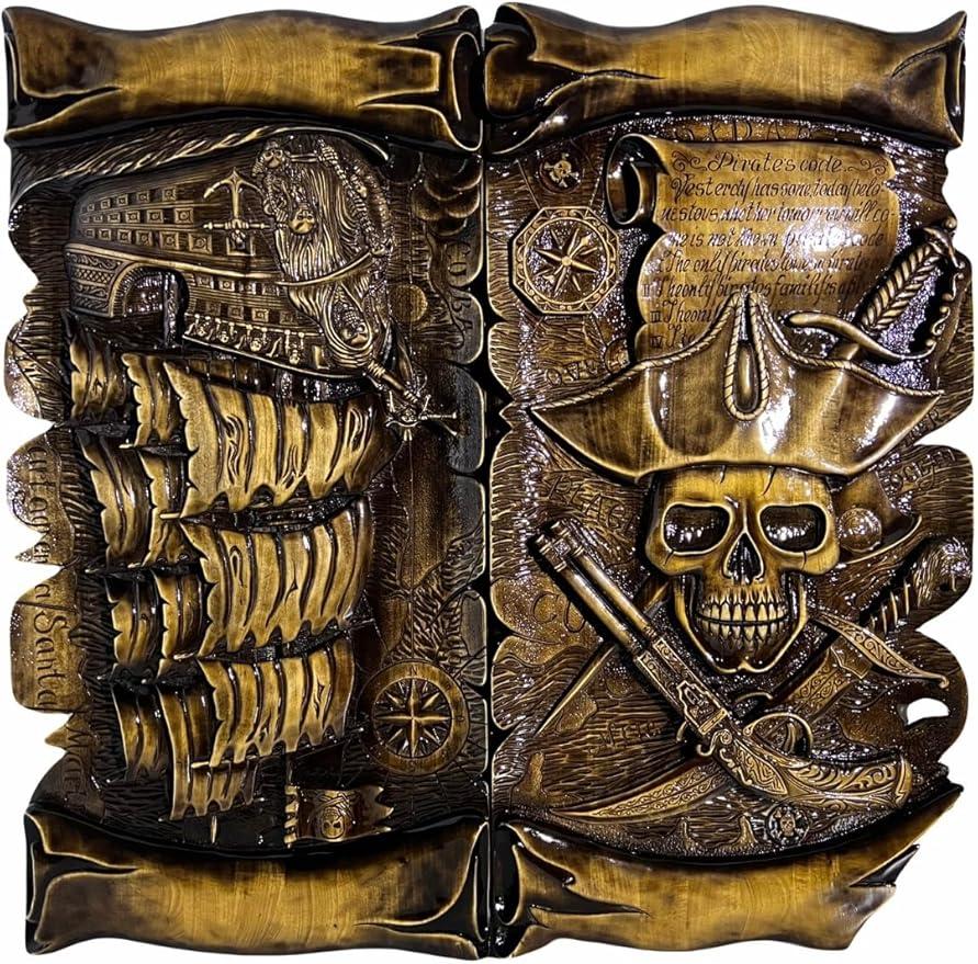 Pirates of the Caribbean Backgammon Set — 15.5"